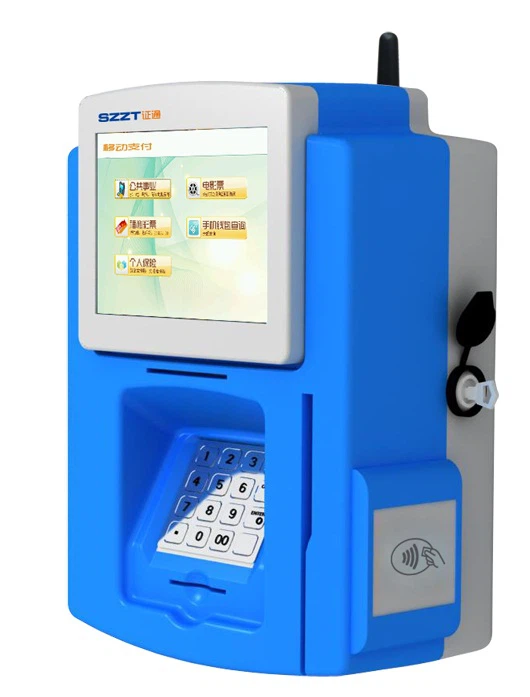 ZT2312 Wall –mounted Mobile Payment Kisok with touch screen, card reader and PCI EPP